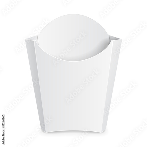 French Fries White Paper Box