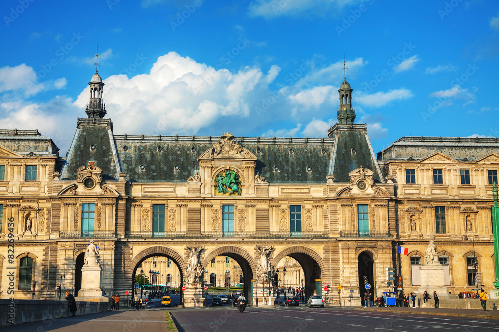 Entrance to the Louvre in Paris