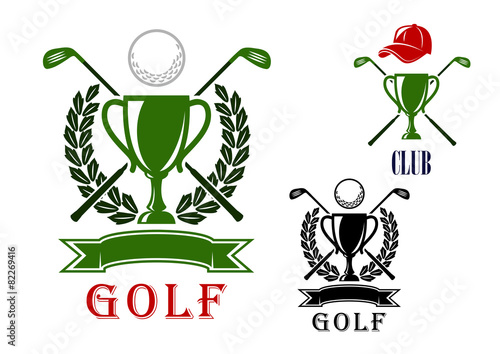 Golf emblem and badges design templates