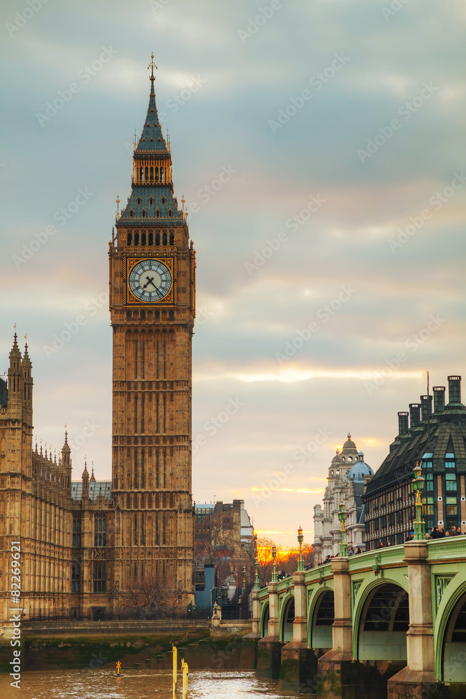 Clock tower in London