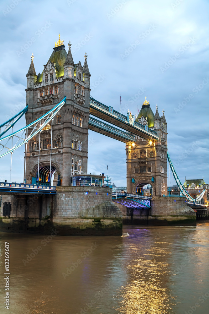 Tower bridge in London, Great Britain