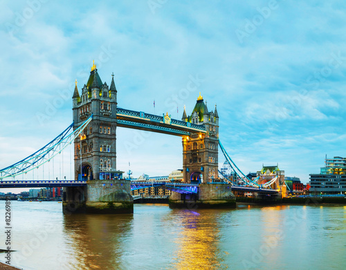 Tower bridge in London, Great Britain