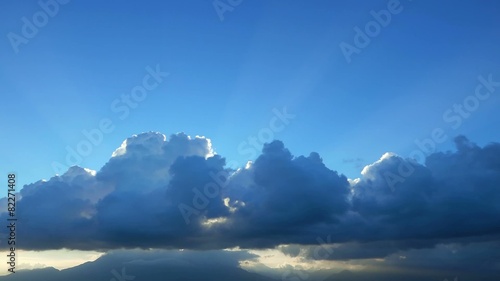 Cumulus Clouds Timelapse 9 (Near Sunset) photo