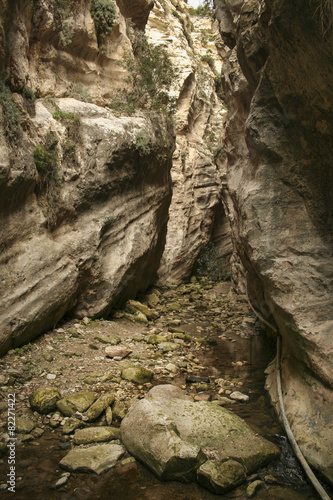 Narrow Avakas Gorge at Cyprus