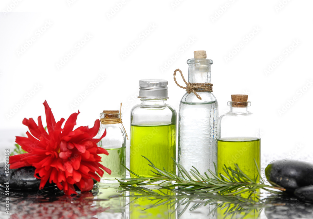 Spa setting on wet background Spa setting on wet background