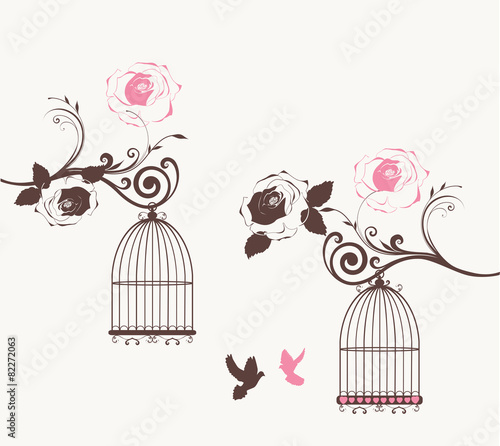 Floral Card With Roses
