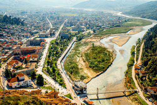Modern part of Berat city