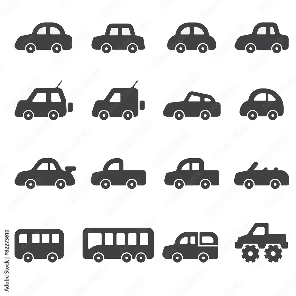 Obraz car icon set