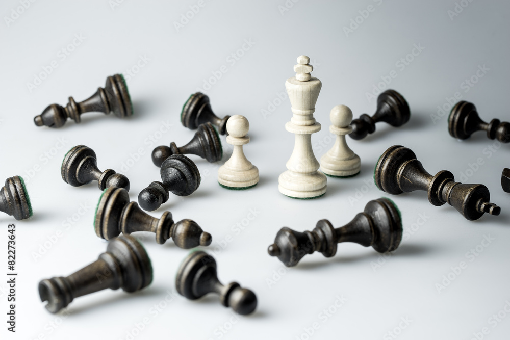 Chess figure, business concept strategy, leadership, team and su Chess figure, business concept strategy, leadership, team and su