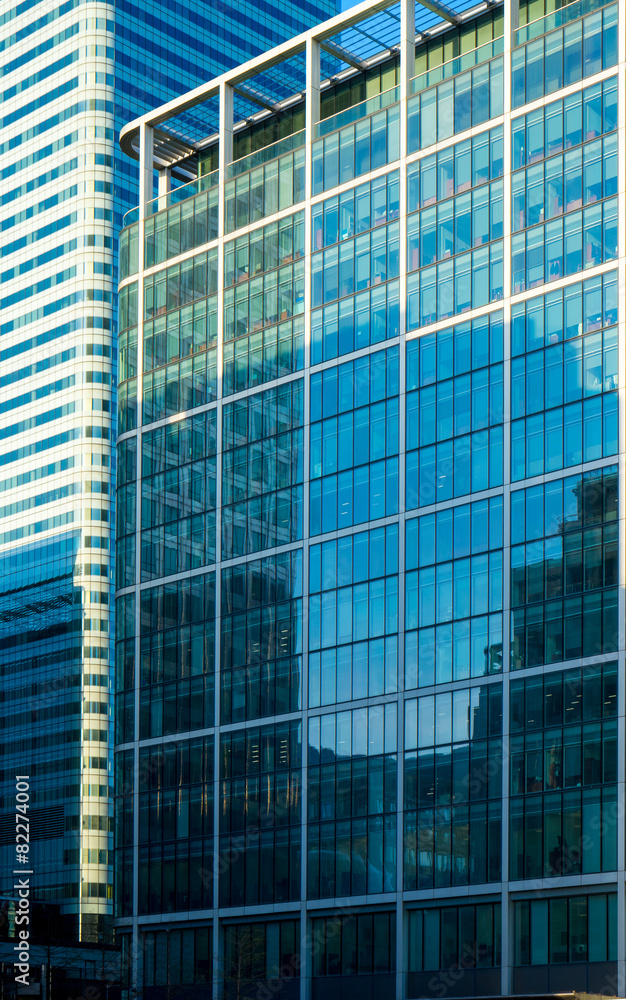 Office building and reflection in London, England, background Office building and reflection in London, England, background