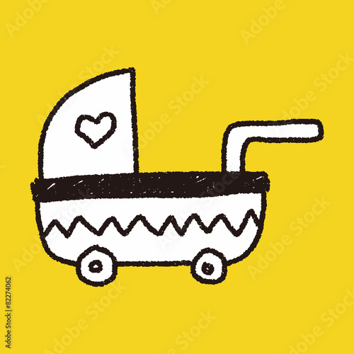 baby stroller doodle drawing