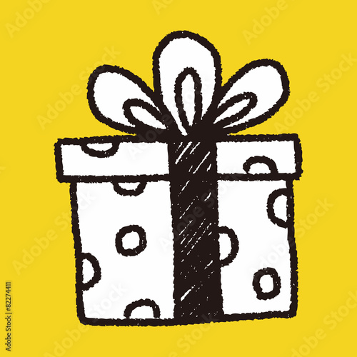 birthday presents doodle drawing