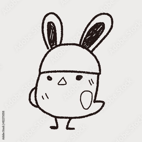 easter bunny doodle