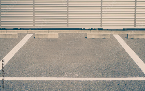 Empty Space in a car parking Lot.. © torsakarin