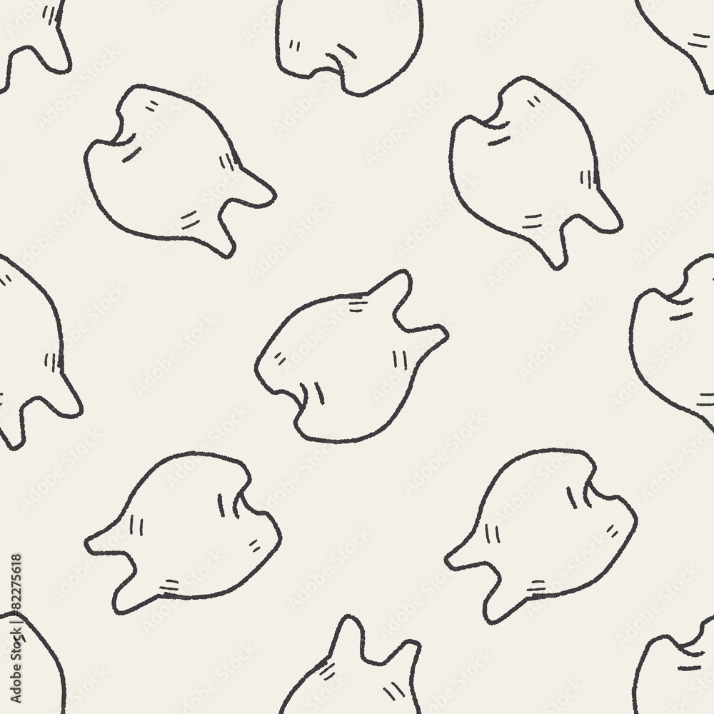 Obraz premium Doodle Tooth seamless pattern background