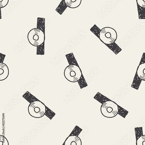 doctor mirror doodle seamless pattern background