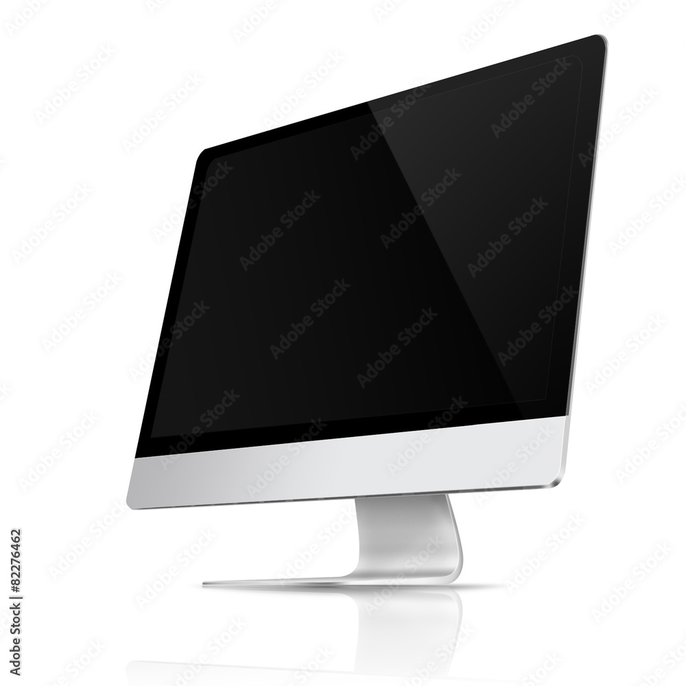 Modern flat screen computer monitor. Modern flat screen computer monitor.