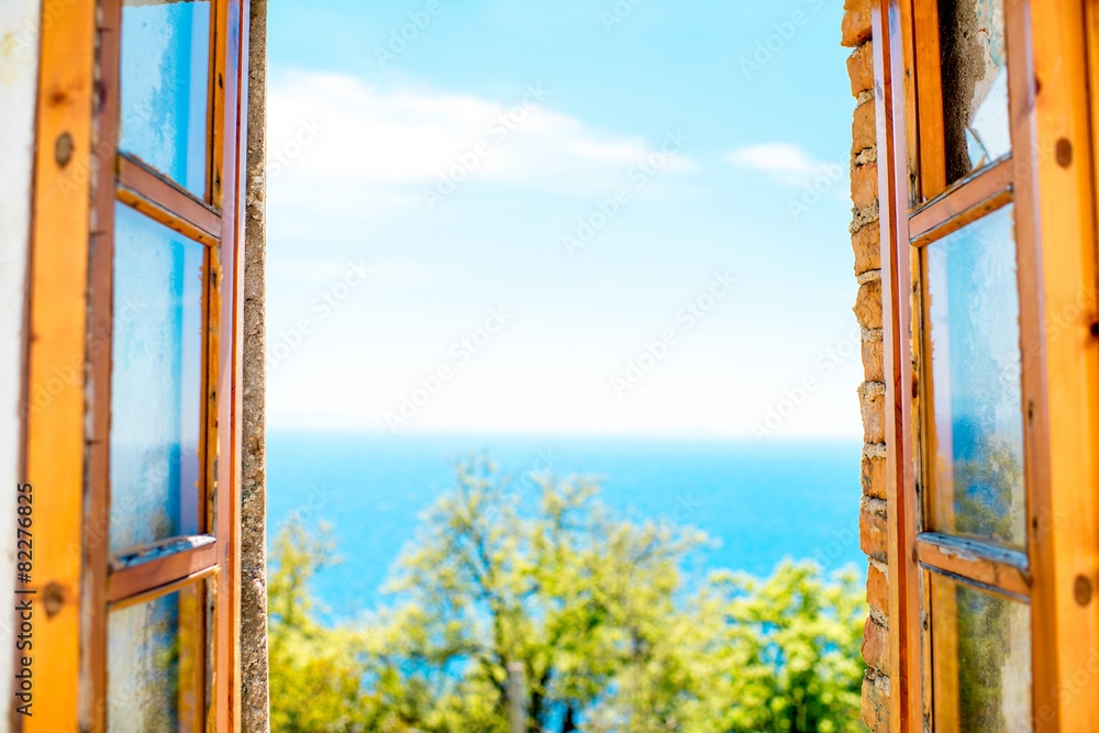 Fototapeta Okno z widokiem na morze