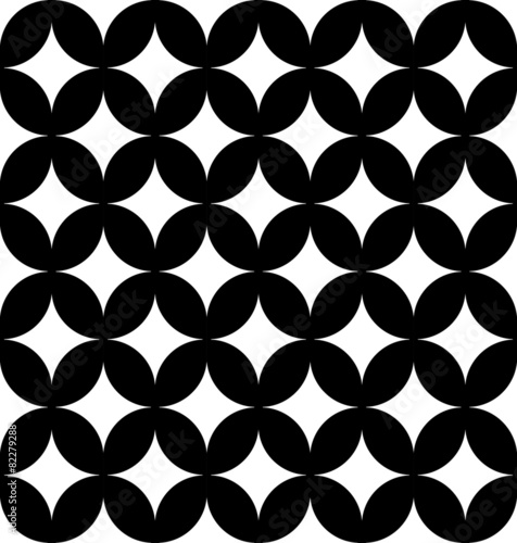 Black and white geometric seamless pattern modern stylish.