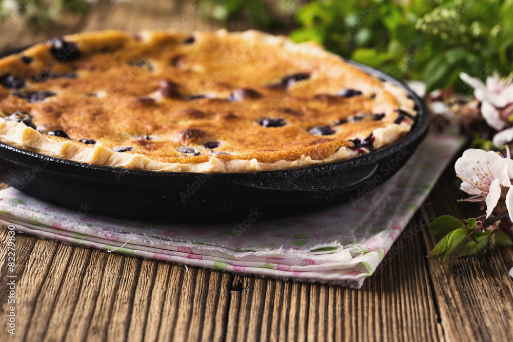 Homemade berry custard tart Homemade berry custard tart