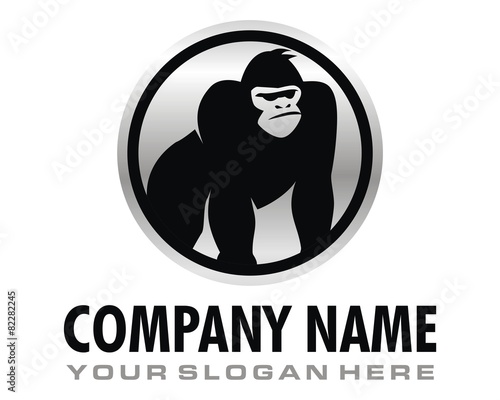 monkey gorilla ape logo image vector