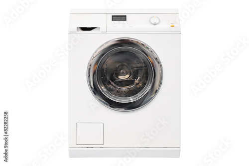 Washing machine isolated on white background