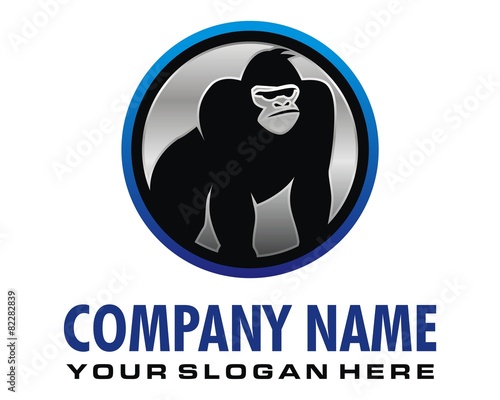monkey gorilla ape logo image vector
