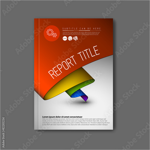 Modern Vector abstract brochure design template