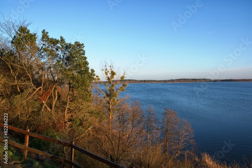 Sunset lake view
