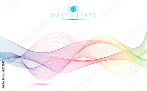 great rainbow waves colorful gradient light blend line bright