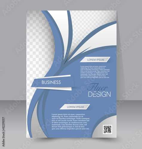 Flyer template. Business brochure. A4 poster for business