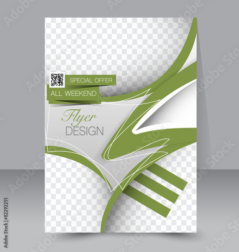 Flyer template. Business brochure. A4 poster for business