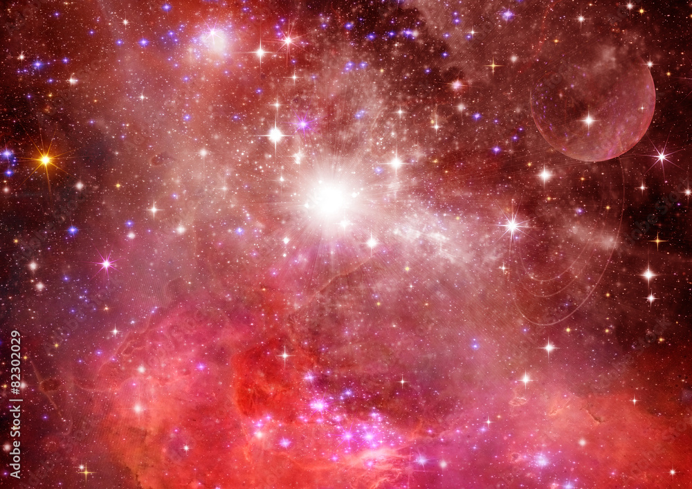 Stars of a planet in a free space