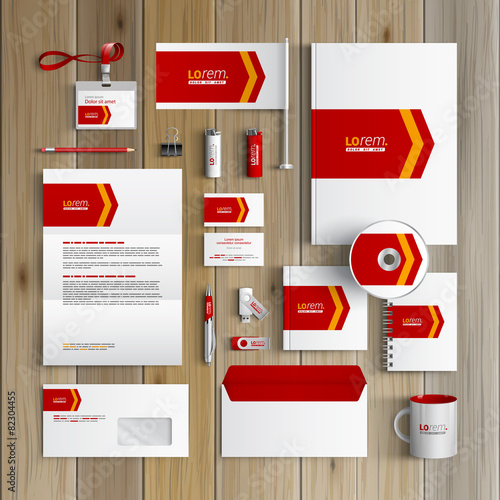 Stationery template design