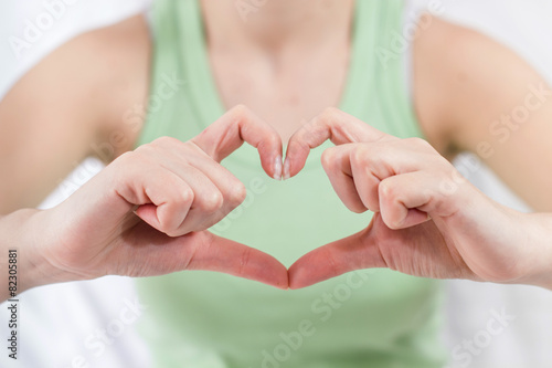 Hands Form Heart Shape
