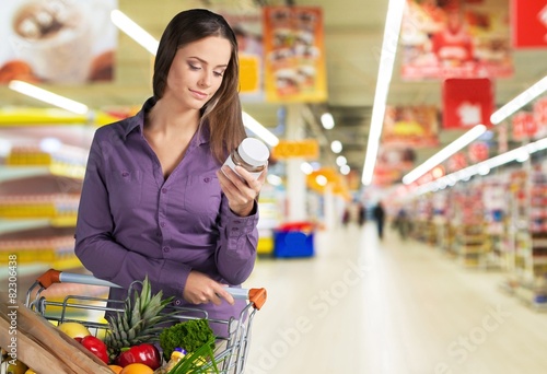 Supermarket, Shopping, Groceries. photo