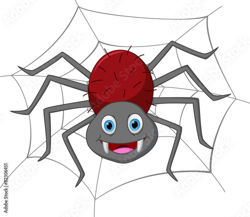 Funny spider cartoon