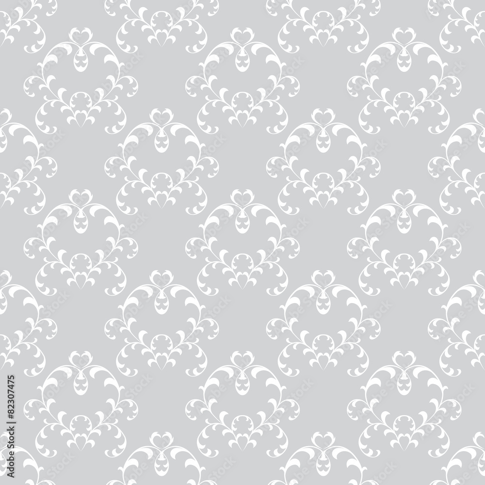 Seamless floral pattern wallpapers in the style of Baroque . Can