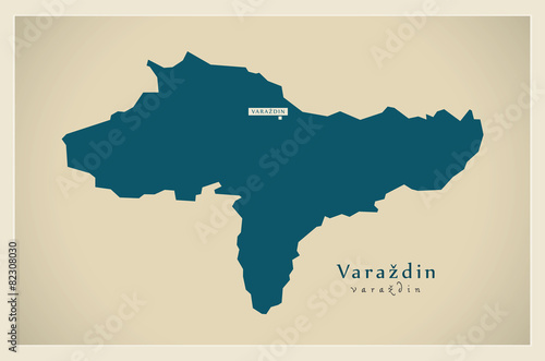 Modern Map - Varazdin HR