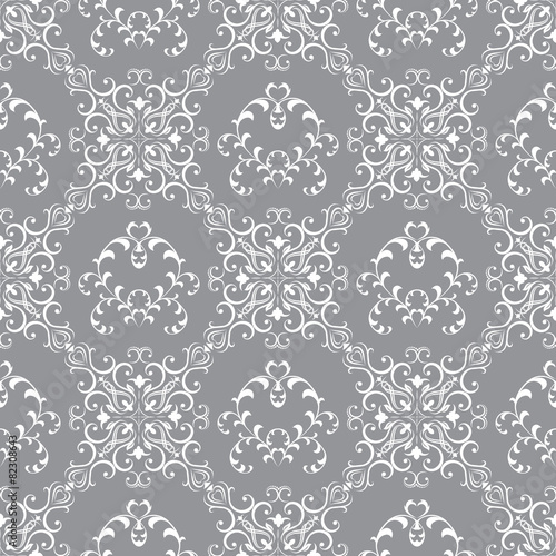 Seamless floral pattern wallpapers in the style of Baroque . Can