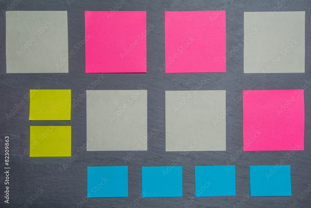 Texture with different kinds of paper sheets Texture with different kinds of paper sheets