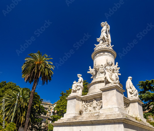 Statue of Christopher Columbus in Genoa - Italy