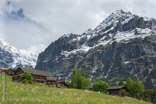 Grindelwald Village in Berner Oberland, Switzerland