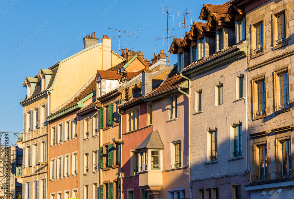 Buildings in the city center of Montbeliard - France, Doubs