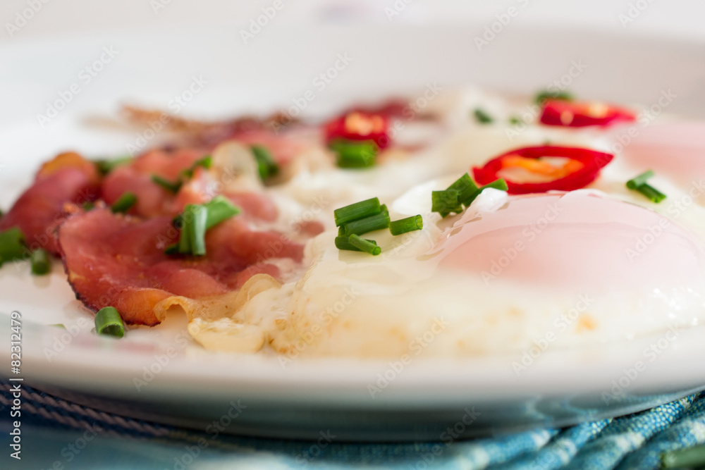 Ham and eggs macro Ham and eggs macro