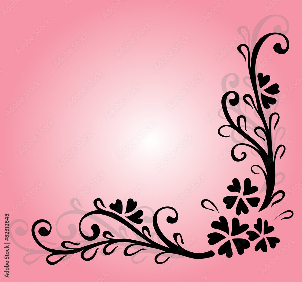 Vector of abstract artistic floral ornament Vector of abstract artistic floral ornament
