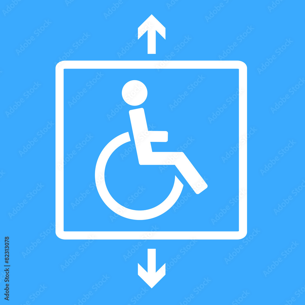 lift for disabled icon sign vector illustration lift for disabled icon sign vector illustration