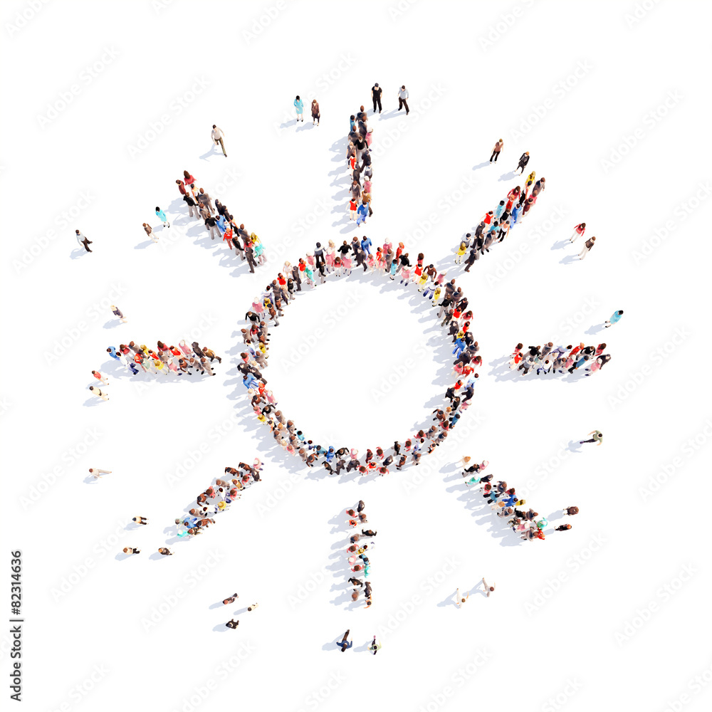 people in the form of sun. people in the form of sun.