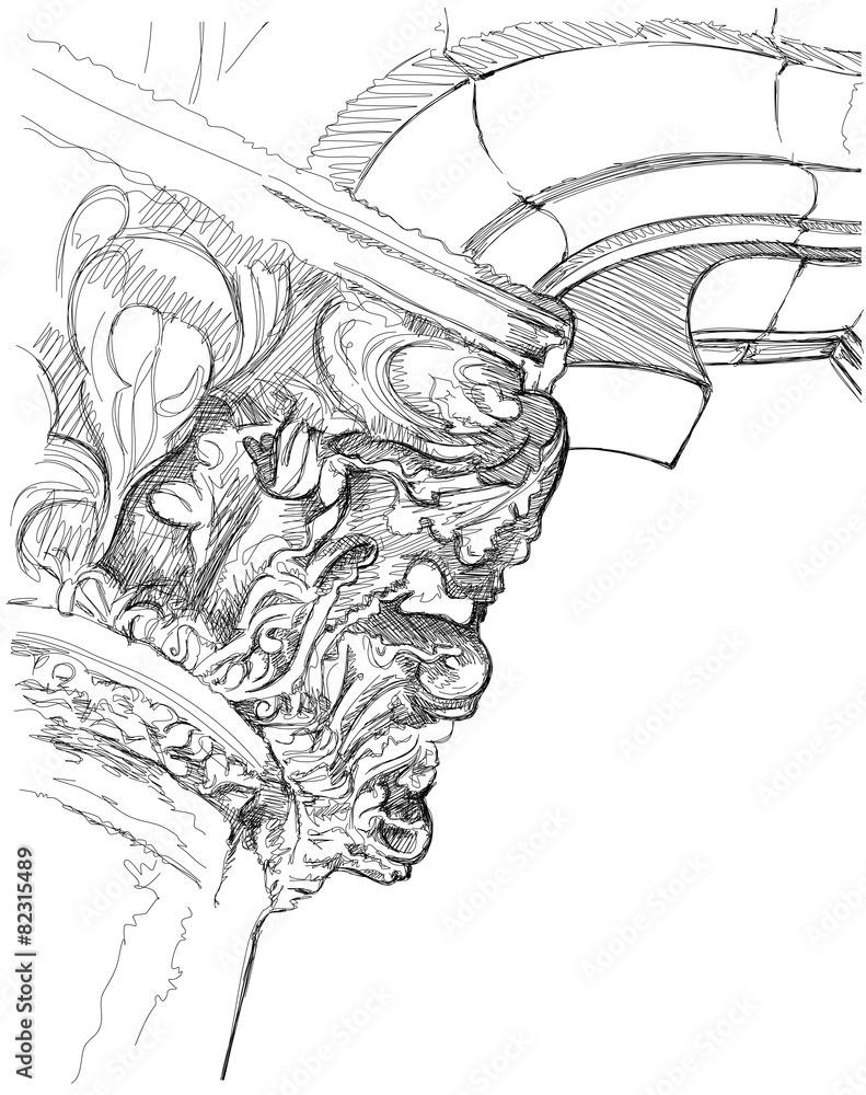 Obraz premium Venice. Capital of the column of the Doge's Palace