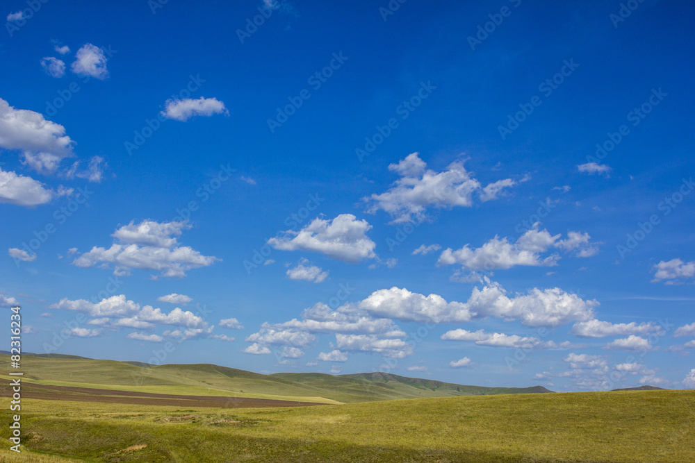 mongolian steppe landscape